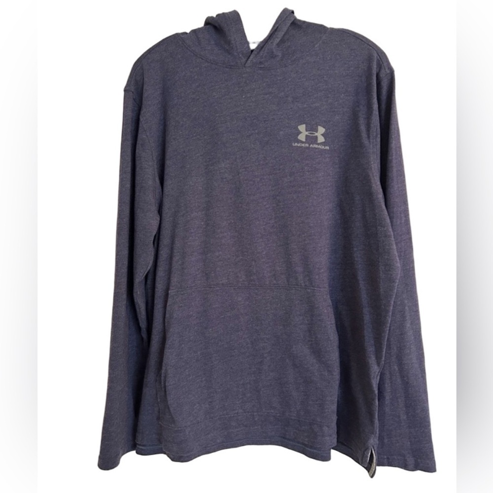 Under Armour Blue UA Tech Hoodie Men’s Size Large Moisture-Wicking